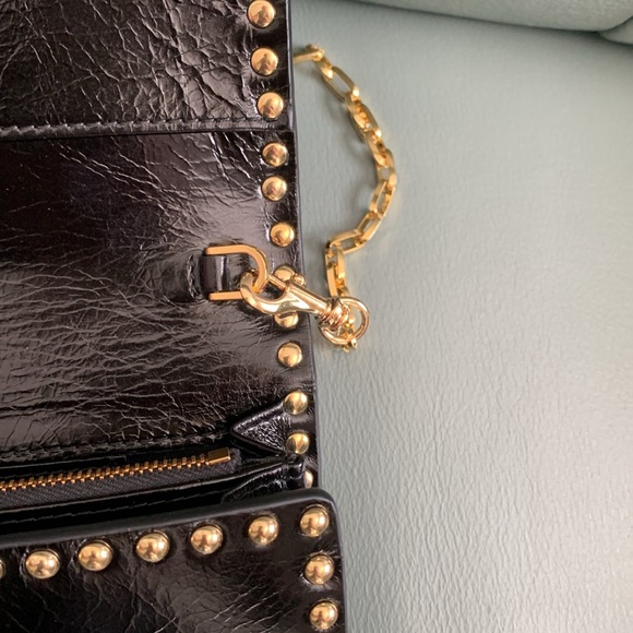 Moschino NWT Logo Leather Wallet on a Chain - Picture 7 of 14